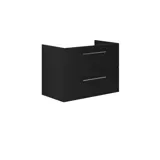 Badkamerinspiratie met een elegante wastafel en wastafelmeubel met praktische en stijlvolle lade-indeling in de vorm van mooie houten dozen, die optimale ruimtebenutting bieden.