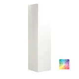 Grote moderne badkamer met badkamermeubel in lichte, blauwe kleuren in een Scandinavische stijl