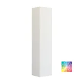 Grote badkamerinspiratie in Scandinavische stijl met badkamermeubels in lichtblauwe kleur en houten aanrechtblad met elegante opzetwastafel, visgraat houten vloer creëert een lichte en klassieke stijl