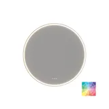 Grote moderne badkamer met badkamermeubel in lichte, blauwe kleuren in een Scandinavische stijl