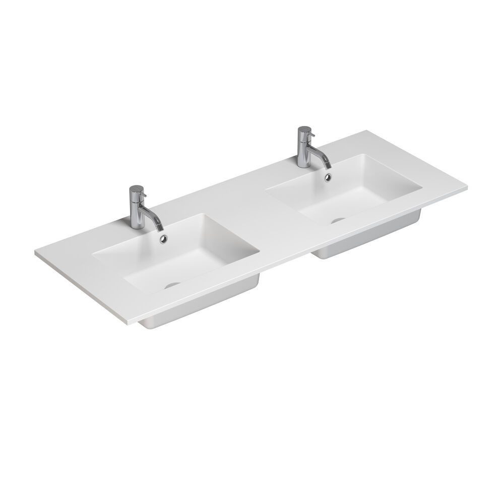 Moderne stoere badkamer in urban stijl. Mooie wastafelkasten en ronde spiegels met zwarte randen