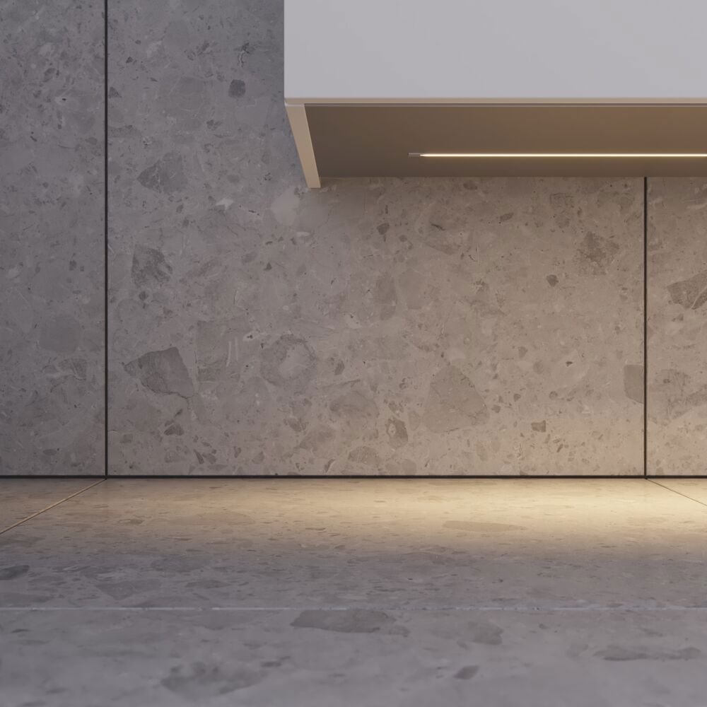 Grote badkamerinspiratie in Scandinavische stijl met badkamermeubels in lichtblauwe kleur en houten aanrechtblad met elegante opzetwastafel, visgraat houten vloer creëert een lichte en klassieke stijl