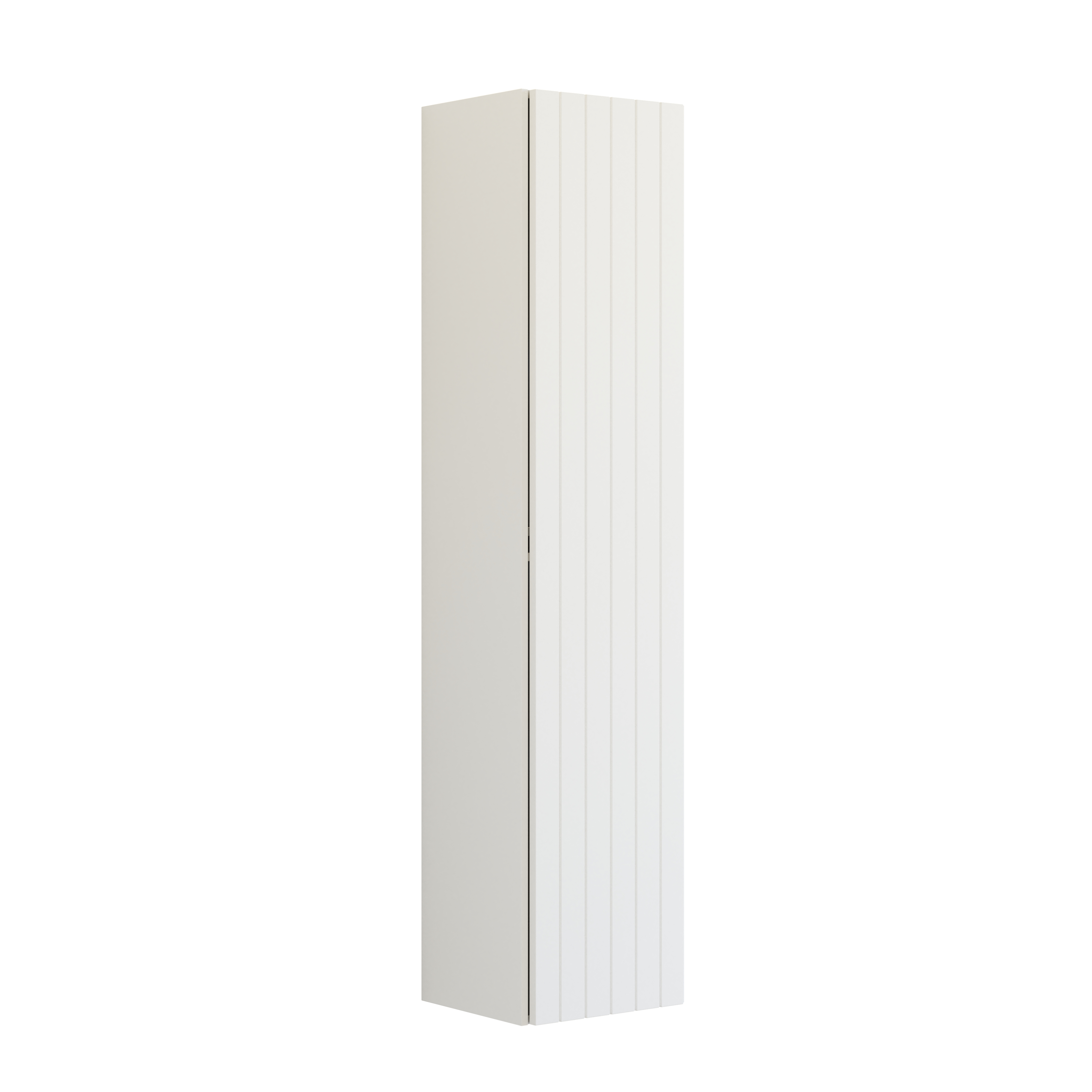 Grote badkamerinspiratie met witte meubels met ribbels, elegante aanrechtbladen en opzetwastafels, ovale spiegels met verlichting, zichtbare balken en patroontegels geven een vintage en stijlvol uiterlijk