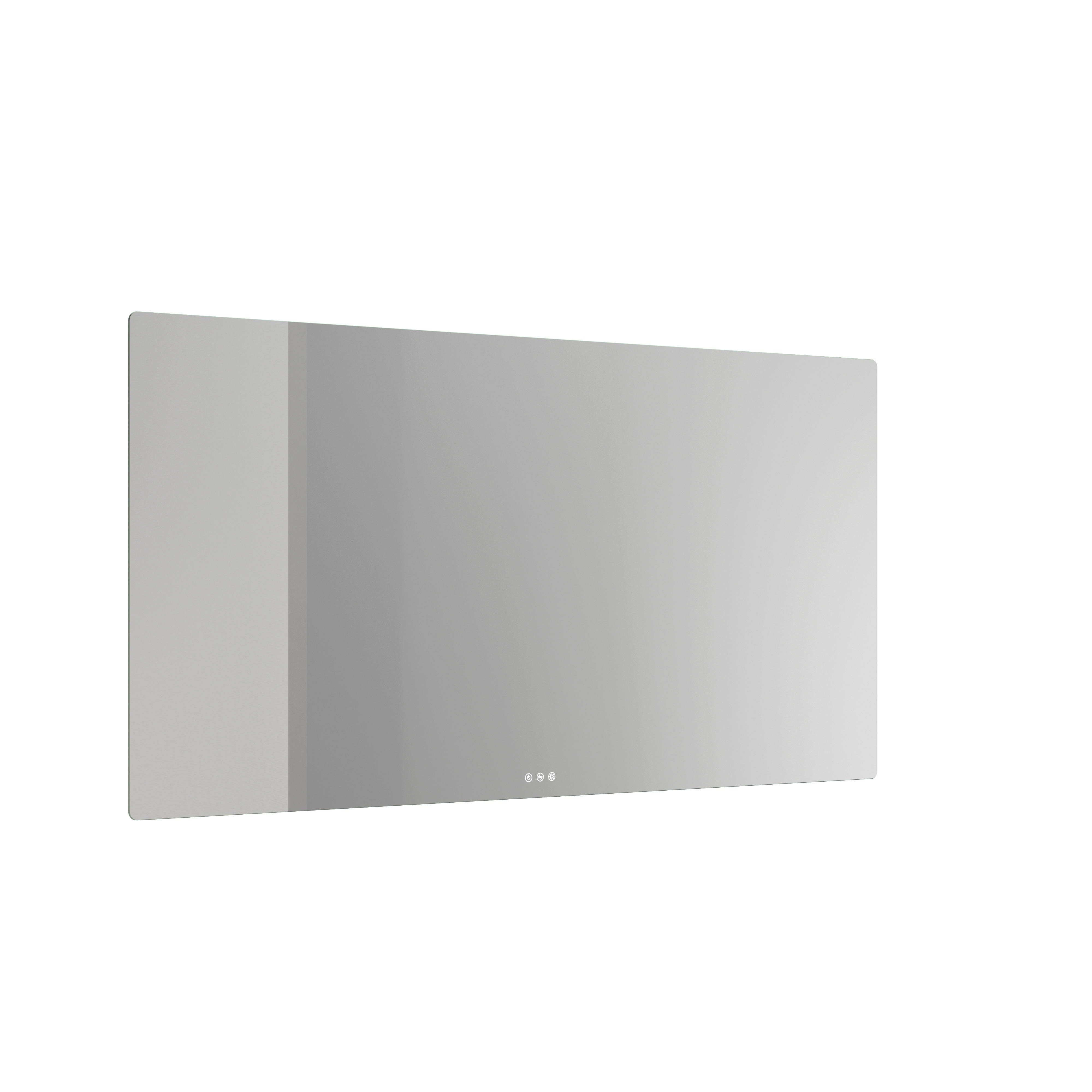 Badkamerinspiratie met badkamermeubels in moderne blauwe kleur, elegante opzetwastafel en grote vierkante spiegel met verlichting, witte visgraattegels zorgen voor een stijlvolle en klassieke uitstraling