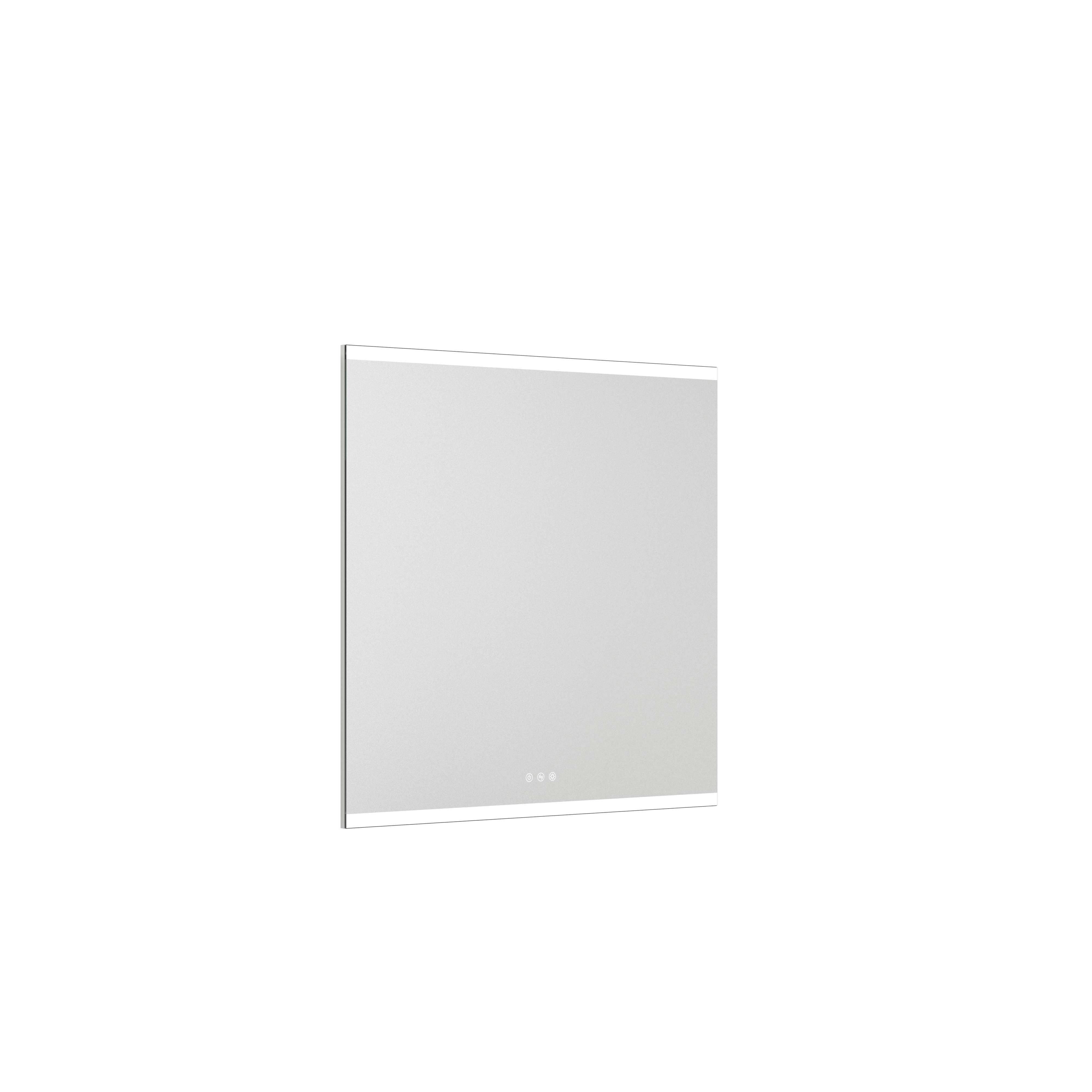 Grote badkamerinspiratie met wastafelmeubels en bruine eikenhouten lamellen, vrijstaand bad, en vierkante spiegels met licht, elegante dubbele wastafel geeft een modern en symmetrisch uiterlijk
